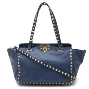 Valentino Vintage Pre-owned Laeder axelremsvskor Blue, Dam