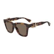 Moschino Brun Acetat Solglasögon med UV-skydd Brown, Dam