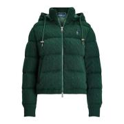 Ralph Lauren Grön quiltad dunjacka Green, Dam