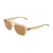 Guess Beige Aviator Solglasögon med Bruna Linser Beige, Unisex