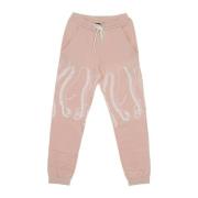 Octopus Vit/Rosa Tracksuit Sweatpants för Kvinnor Pink, Dam