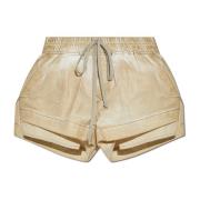 Rick Owens Shorts med fickor Beige, Dam