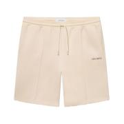 Les Deux Bekväma Track Shorts med Skräddarsydda Tryckknappar Beige, He...