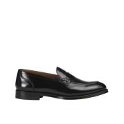 Doucal's Herr läder loafer | svart Black, Herr