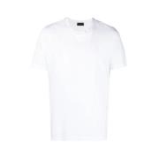 Moncler Vit Logotyp Tryck Baktill T-shirt White, Herr