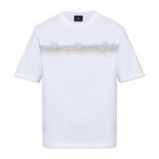 PS By Paul Smith Tryckt T-shirt White, Herr