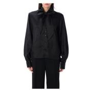 MM6 Maison Margiela Svart Twist Bow Skjorta Damkläder Black, Dam