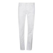 Jacob Cohën Slim Fit Jeans med 5 Fickor White, Herr