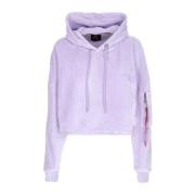 Alpha Industries Beskuren Chenille-huva med dragkedja Purple, Dam