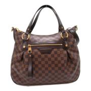 Louis Vuitton Vintage Pre-owned Canvas axelremsvskor Brown, Dam