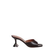 Amina Muaddi Kaffe Slipper 70 Brown, Dam