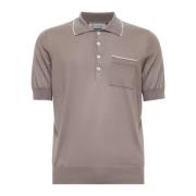 Brunello Cucinelli Brun Polo Skjorta med Fickdetaljer Brown, Herr