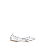 Hogan Silver Ballet Flats med Båge Gray, Dam