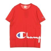 Champion Röd Crewneck T-shirt för män Red, Herr