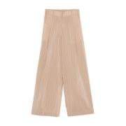 Dries Van Noten Beige Elastiska Midjbyxor Beige, Dam