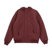 Carhartt Wip Stilig herrjacka i Merlot/Svart Brown, Herr