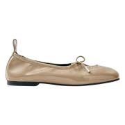 Alohas Rosalind Läder Ballet Flats Beige, Dam