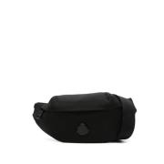 Moncler Svart Stilren Bumväska Black, Herr