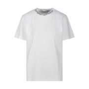 Golden Goose Vintage Vit Broderad Regular T-Shirt White, Dam