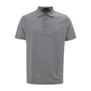 Corneliani Klassisk Grå Polo Tröja Tillverkad i Italien Gray, Herr