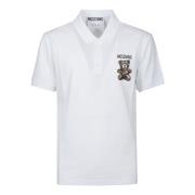 Moschino Polo T-shirt med Teddy Bear White, Herr