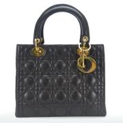 Dior Vintage Pre-owned Laeder handvskor Black, Dam