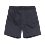 Ami Paris Navy Blue Chinos Shorts Stilren Blue, Herr