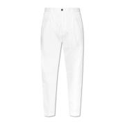 Dsquared2 Byxor One Pleat White, Herr