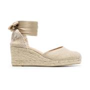 Castañer Ljusguld Carina Espadrille Beige, Dam