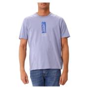 C.p. Company Lila Grafiskt Logotyp T-shirt Purple, Herr