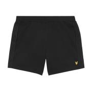 Lyle & Scott Mid Bottoms Tape Shorts Black, Herr