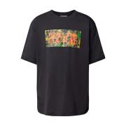 Versace Jeans Couture Casual Bomull T-shirt för Män Black, Herr