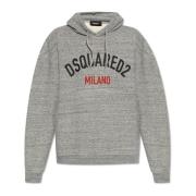 Dsquared2 Sweatshirt med logotyp Gray, Herr