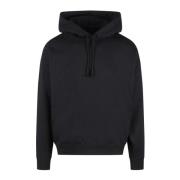 Y-3 Grafiskt Tryck Hoodie Sweatshirt Black, Herr