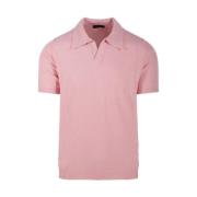 Roberto Collina Polo Sweater med korta ärmar Pink, Herr