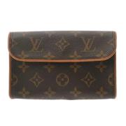 Louis Vuitton Vintage Pre-owned Canvas kuvertvskor Brown, Dam