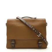 Louis Vuitton Vintage Pre-owned Laeder portfljer Brown, Herr