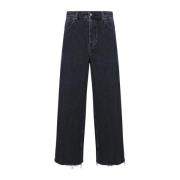 Gucci Vida jeans med vida ben Black, Herr