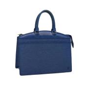 Louis Vuitton Vintage Pre-owned Laeder handvskor Blue, Dam