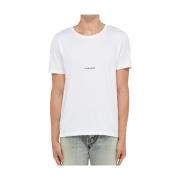 Acne Studios Avslappnad Bomull T-shirt White, Herr