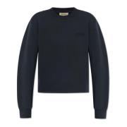 Woolrich Sweatshirt med broderad logotyp Blue, Dam