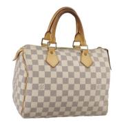 Louis Vuitton Vintage Pre-owned Canvas handvskor White, Dam