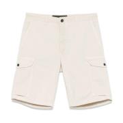 Incotex Cargo Bermuda Shorts Beige Beige, Herr