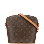 Louis Vuitton Vintage Pre-owned Canvas axelremsvskor Brown, Dam