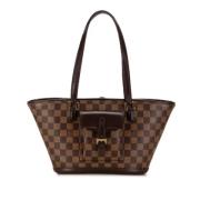 Louis Vuitton Vintage Pre-owned Canvas louis-vuitton-vskor Brown, Dam