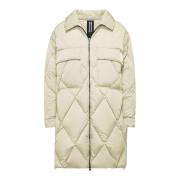 BomBoogie Lyon Jacka - Oversize Nylon Dunjacka med Diamant Quiltning G...