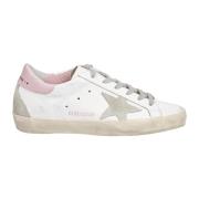 Golden Goose Super Star Sneakers med rosa häl White, Dam