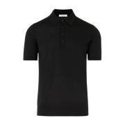 Paolo Pecora Premium Svart Polo Tröja Black, Herr