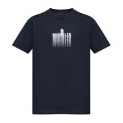 Moncler T-shirt med tryckt logotyp Blue, Herr