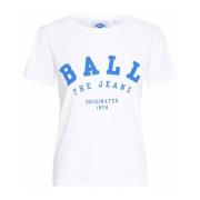 Ball Sporty Tee Bright White White, Dam